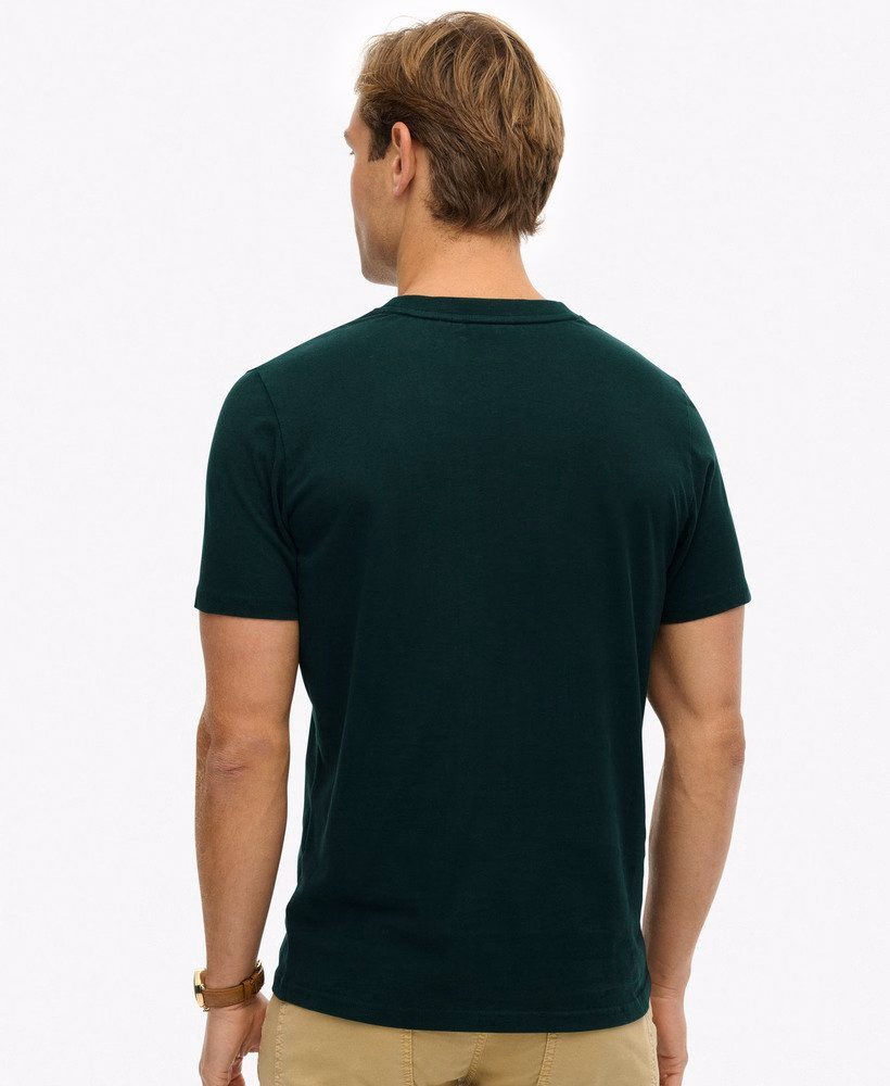 Camiseta Relaxada Bordada para Atividades ao Ar Livre