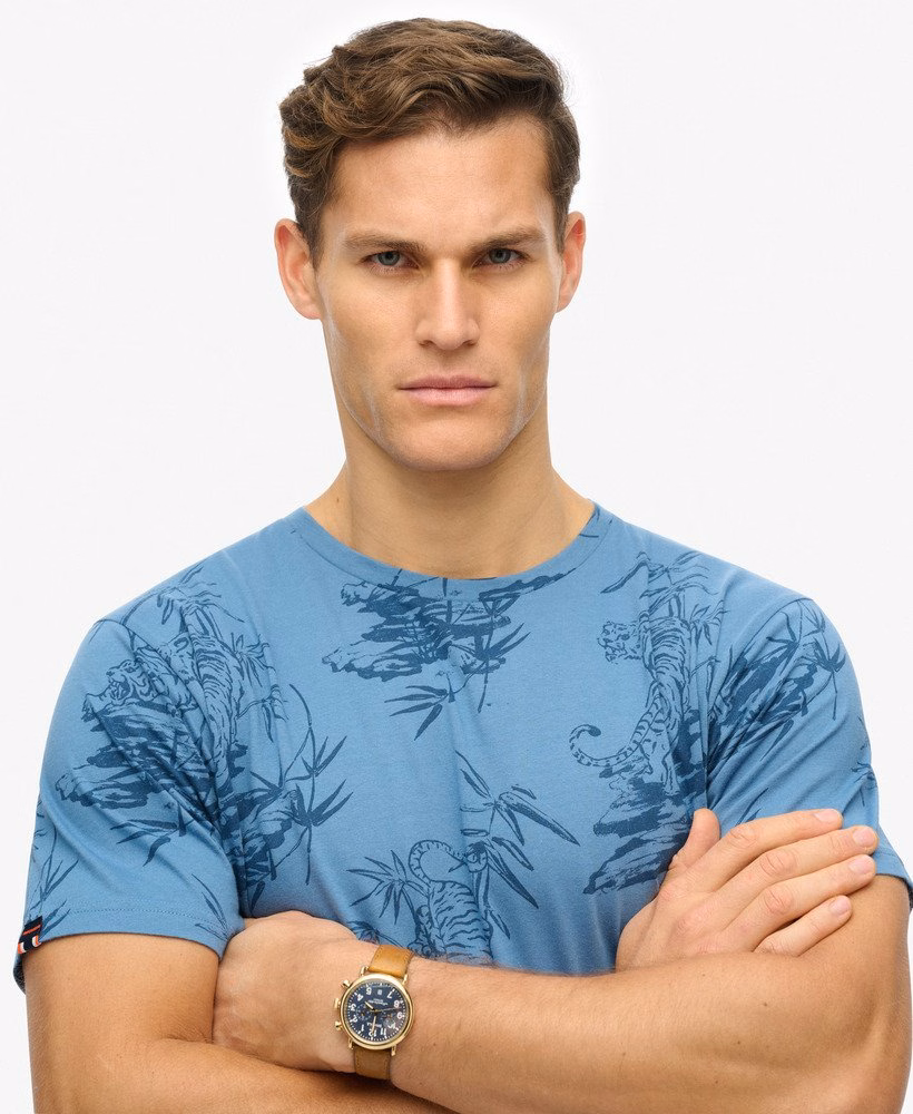 Camiseta clássica estampada