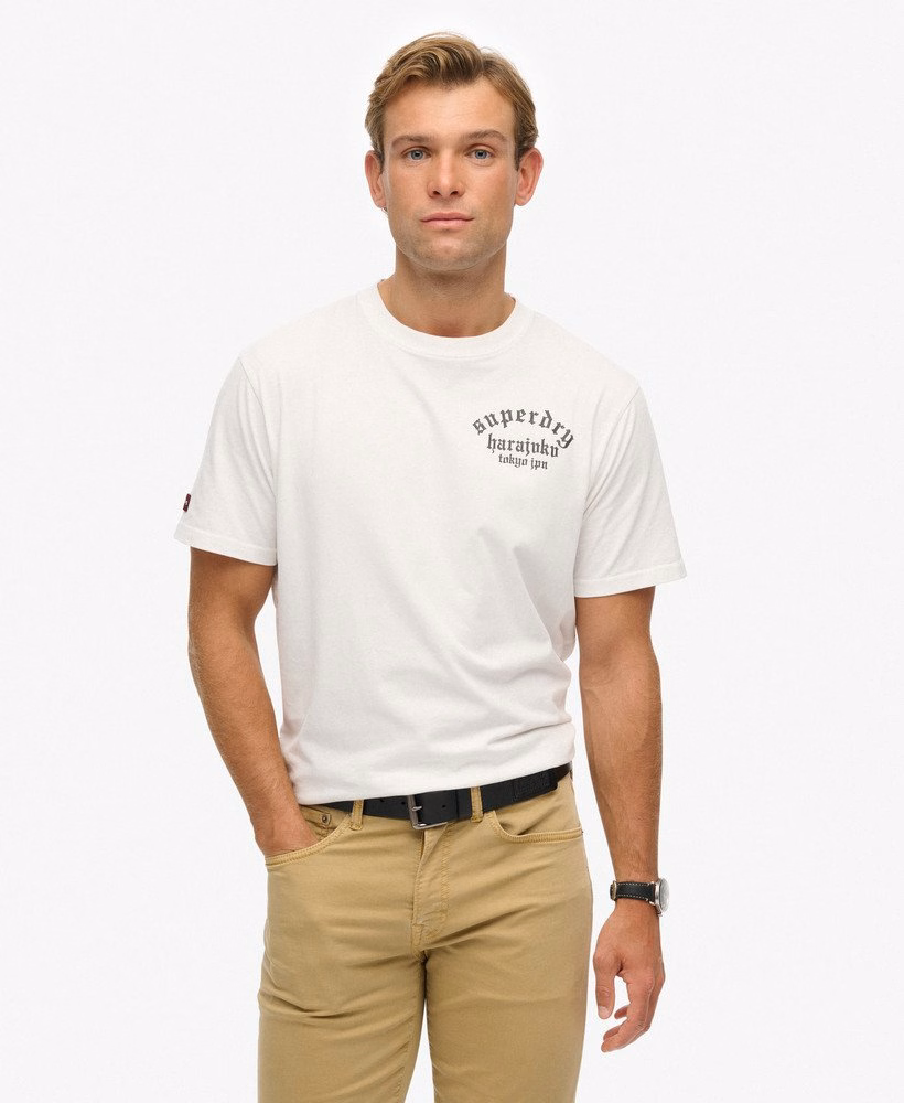 Camiseta folgada com estampa de tatuagem