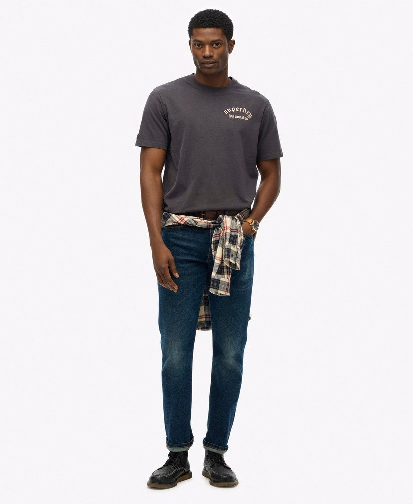Camiseta folgada com estampa de tatuagem