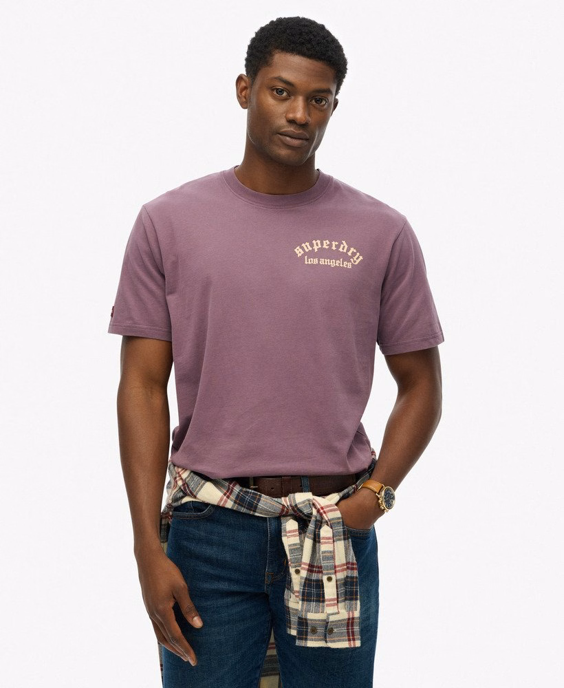 Camiseta folgada com estampa de tatuagem