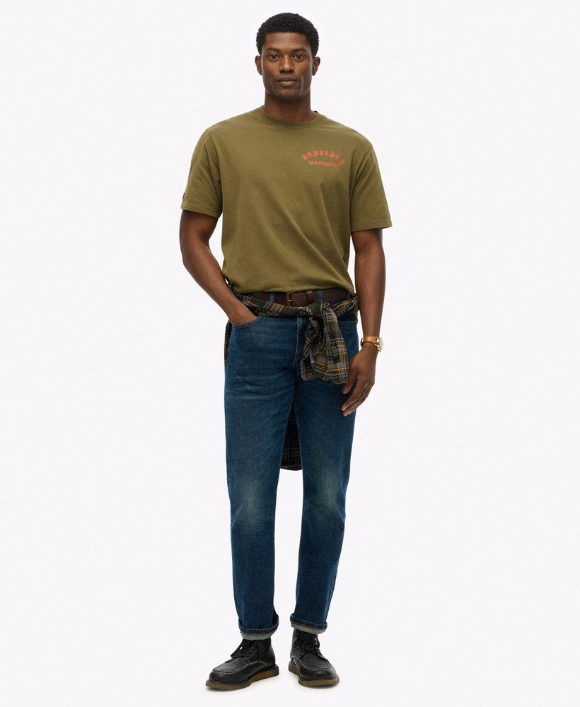 Camiseta folgada com estampa de tatuagem
