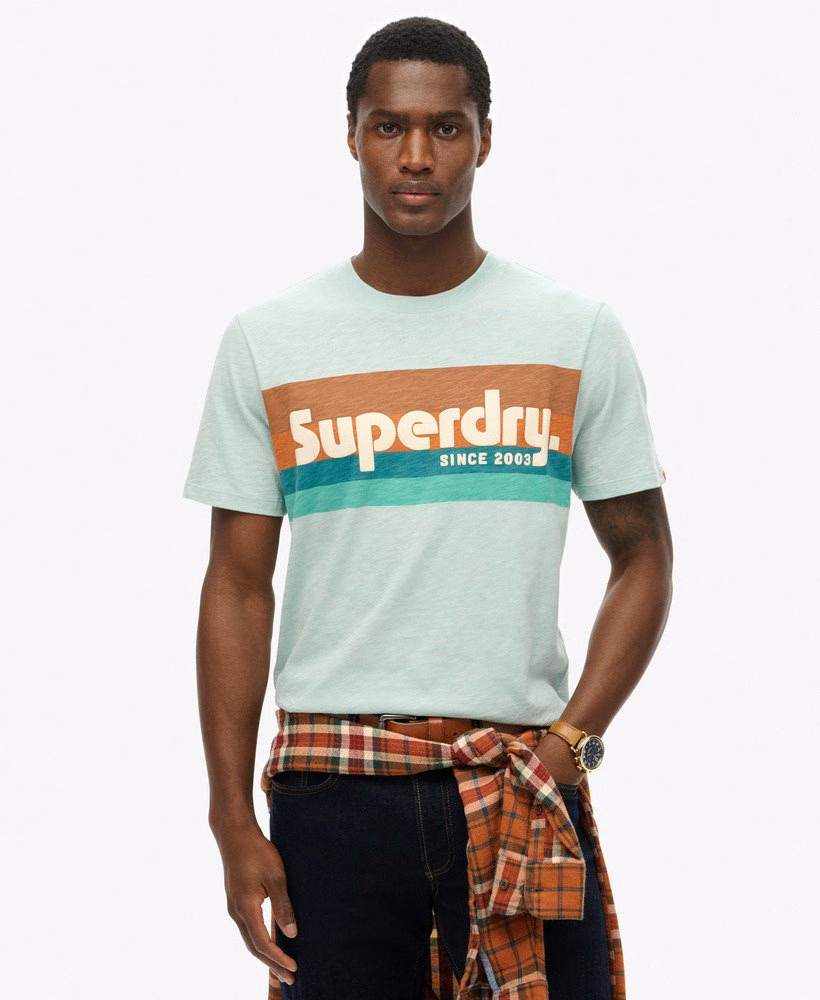 Camiseta Relaxed com Listras e Logo da Terrain