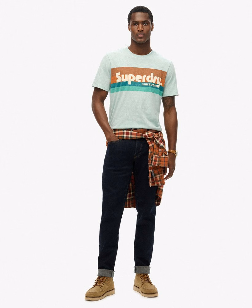 Camiseta Relaxed com Listras e Logo da Terrain
