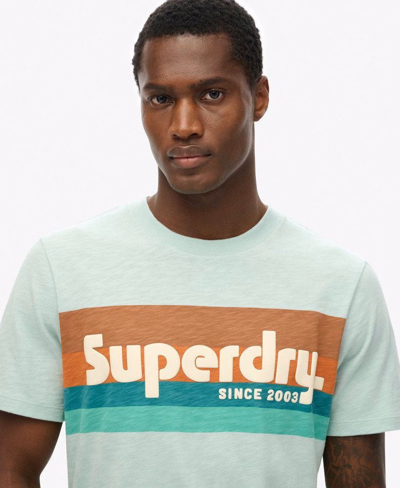 Camiseta Relaxed com Listras e Logo da Terrain