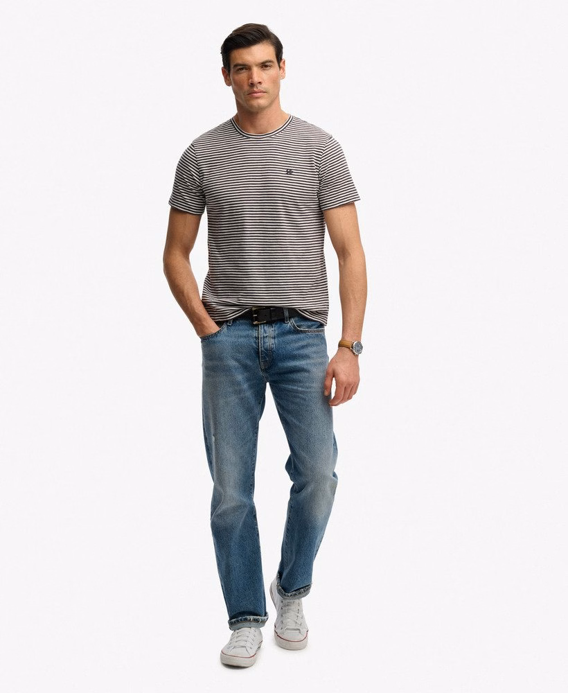 Camiseta clássica listrada essencial