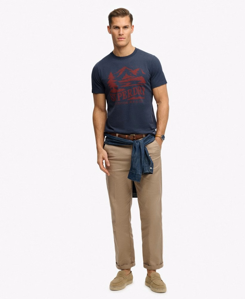 Camiseta retrô para atividades ao ar livre
