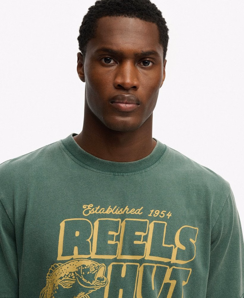 Camiseta folgada para comércio à beira da estrada