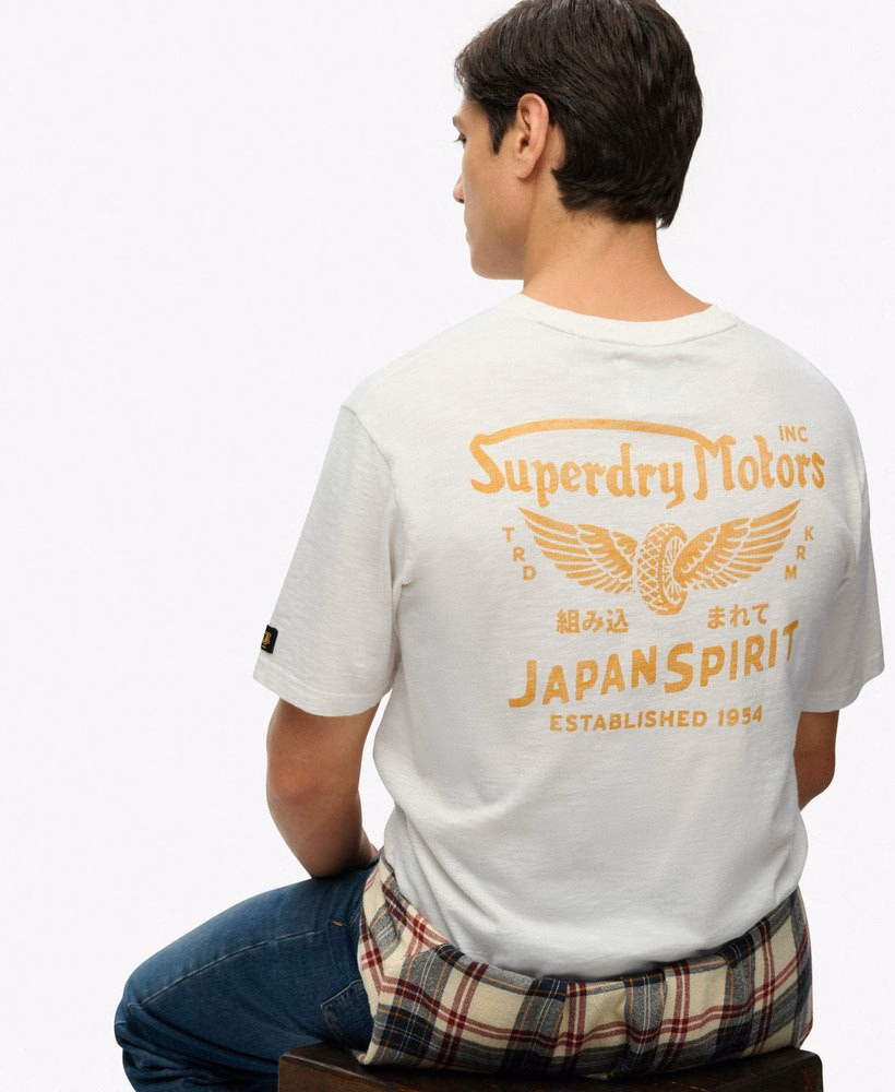 Camiseta folgada estilo motociclista Heritage
