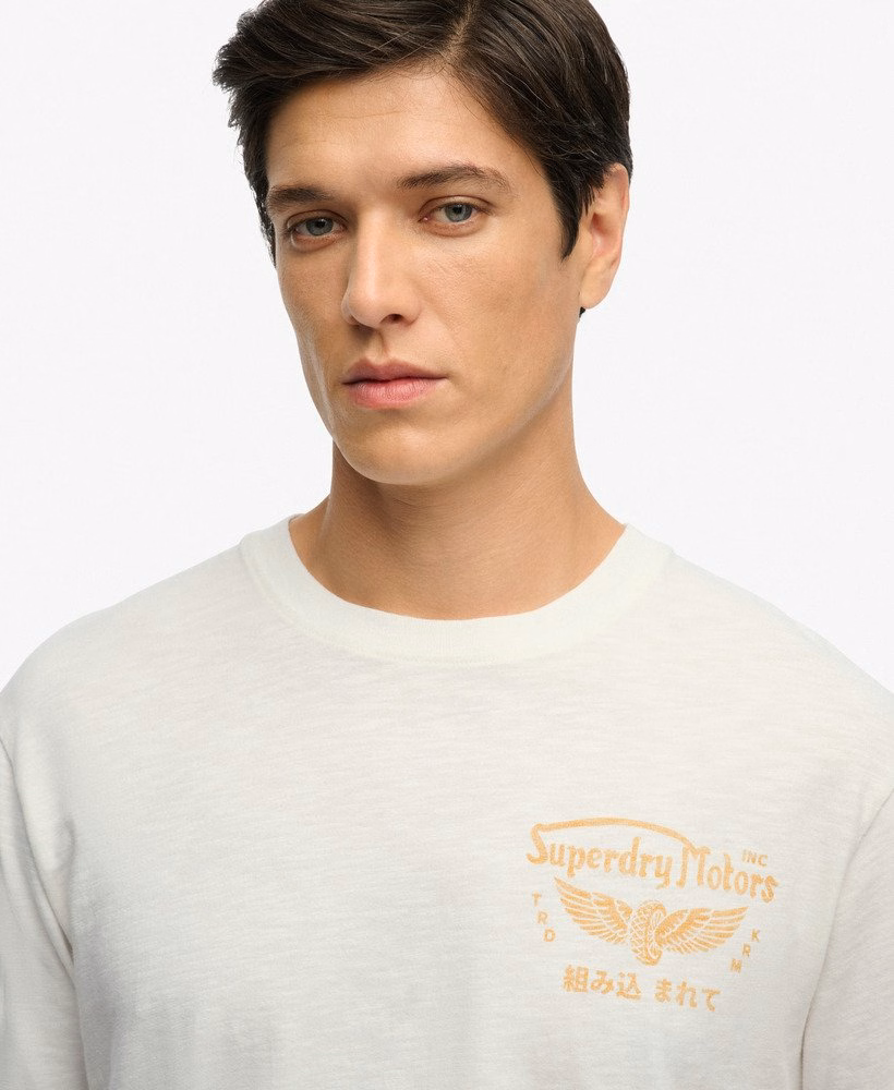 Camiseta folgada estilo motociclista Heritage