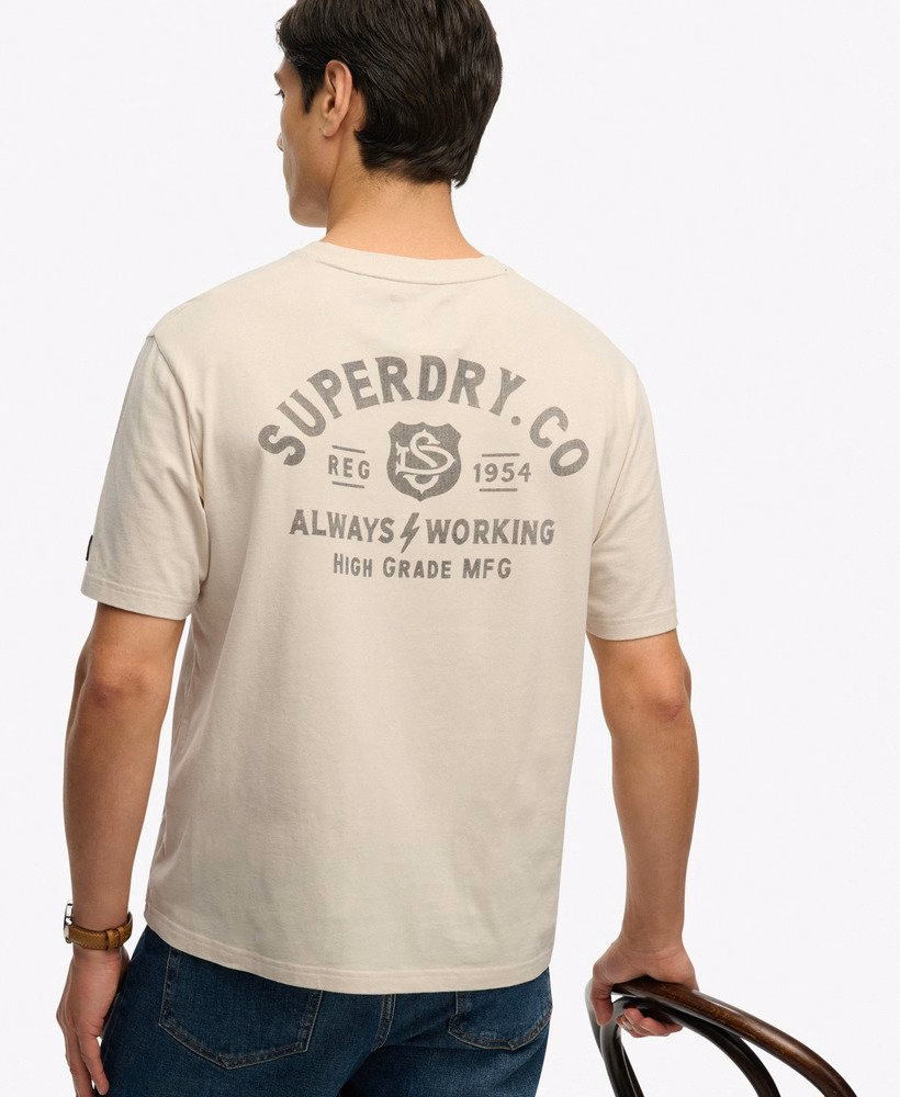 Camiseta folgada estilo motociclista Heritage