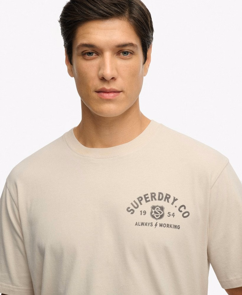 Camiseta folgada estilo motociclista Heritage