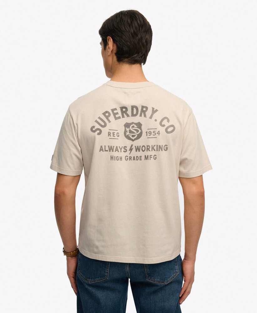 Camiseta folgada estilo motociclista Heritage