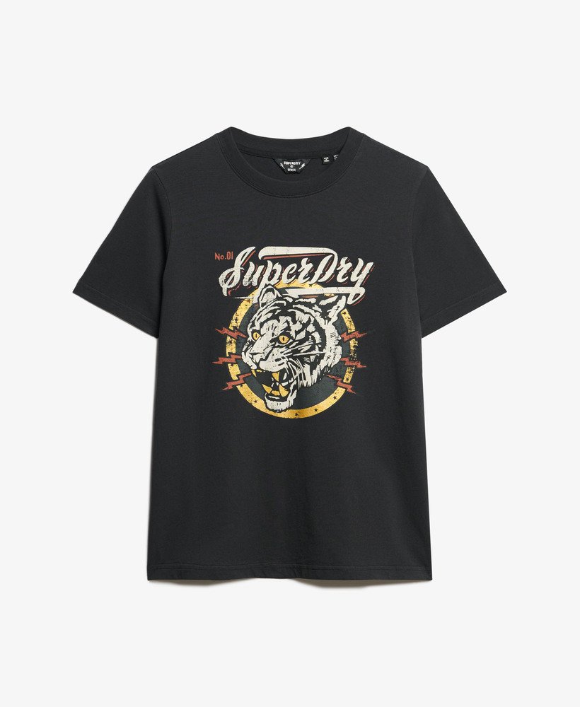camiseta boho com estampa na cor preta