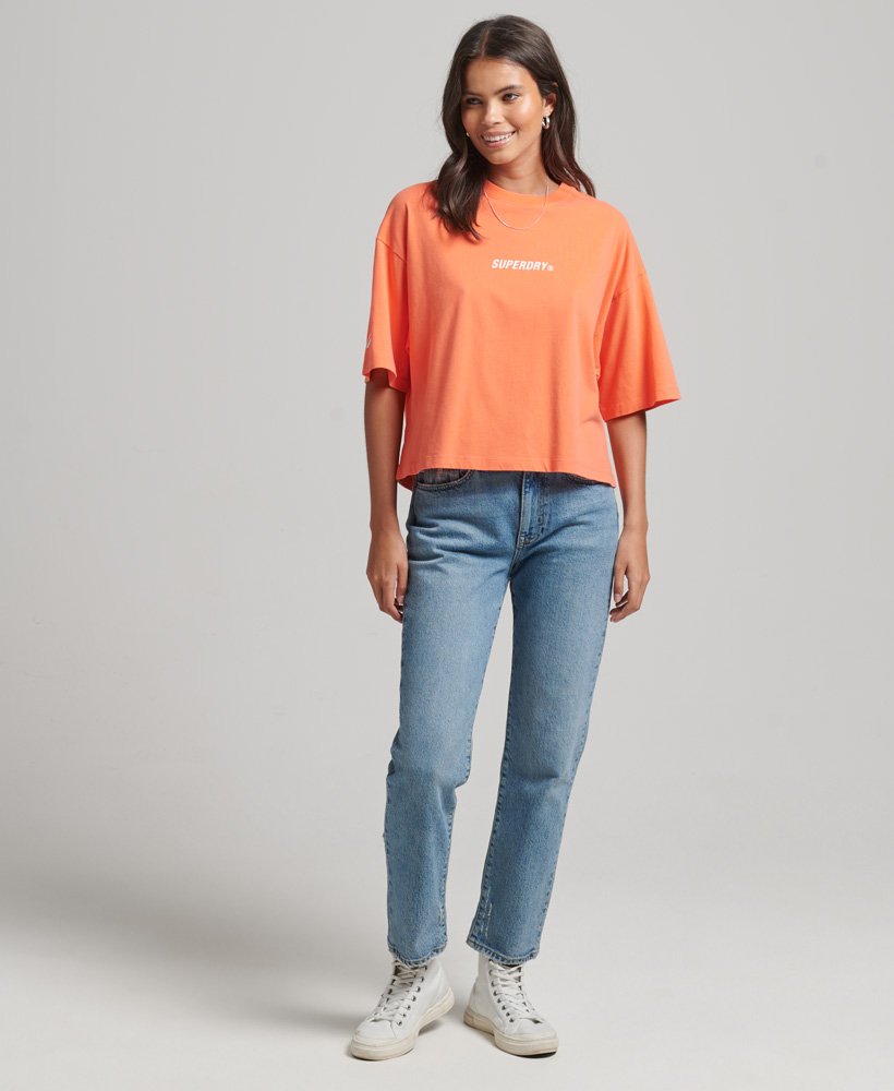 camiseta core sport na cor rosa deserto
