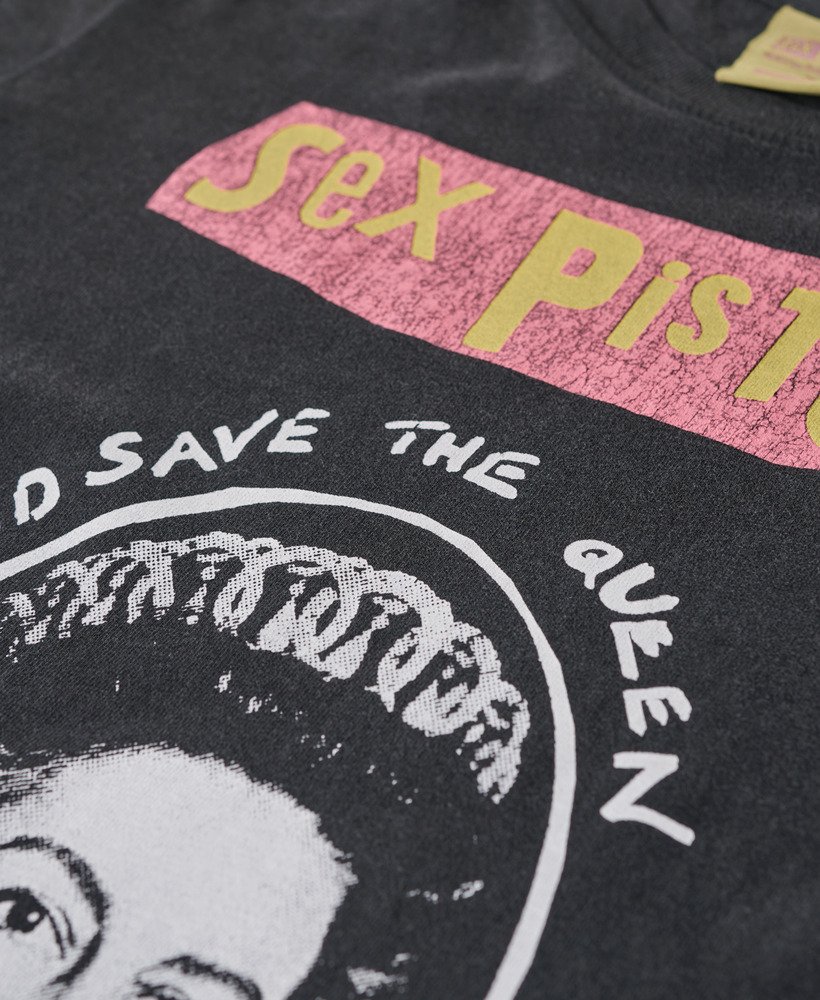 camiseta sex pistols edição limitada manga curta na cor mid amp black