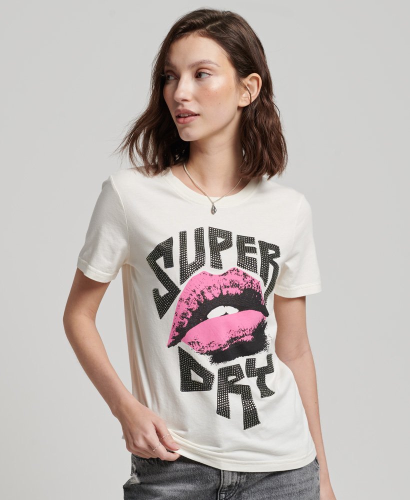 camiseta lo-fi poster na cor branco inverno