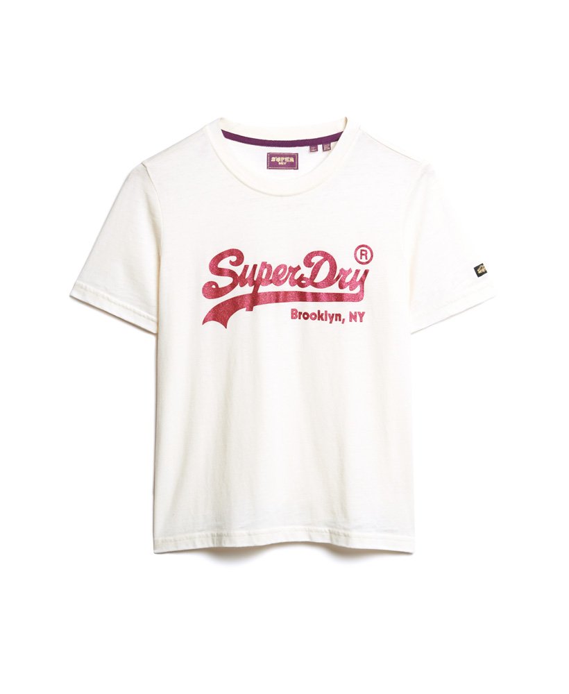 camiseta vintage com logo bordado na cor desert bone off white
