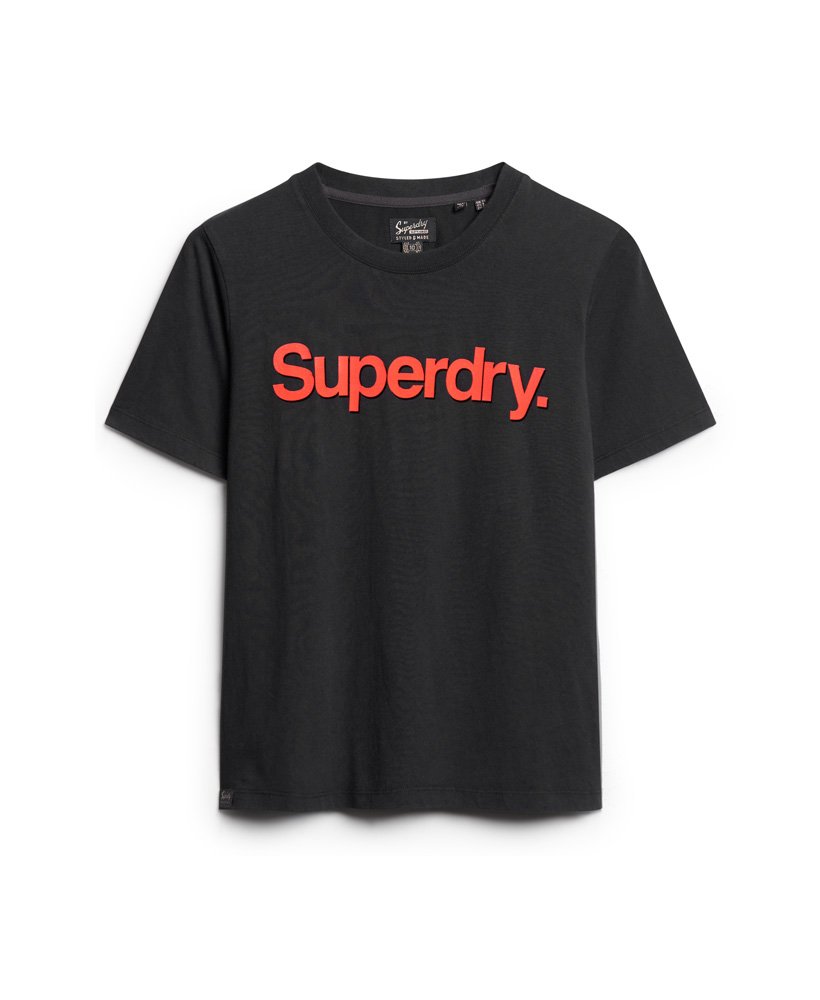 camiseta core neon logo na cor preta