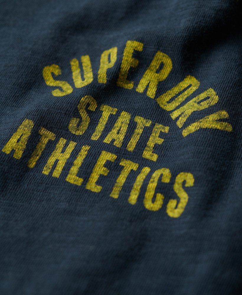 camiseta athletic essentials slub anos 90 na cor blueberry navy