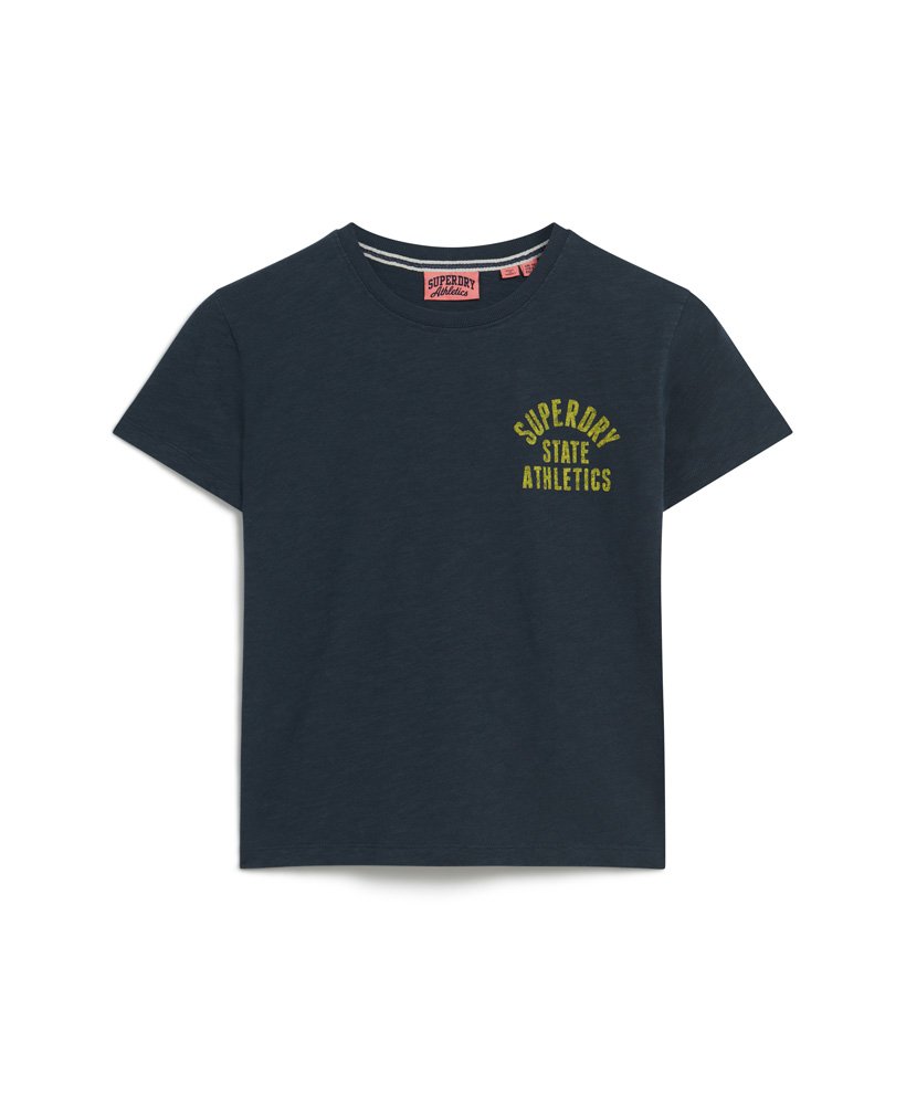 camiseta athletic essentials slub anos 90 na cor blueberry navy