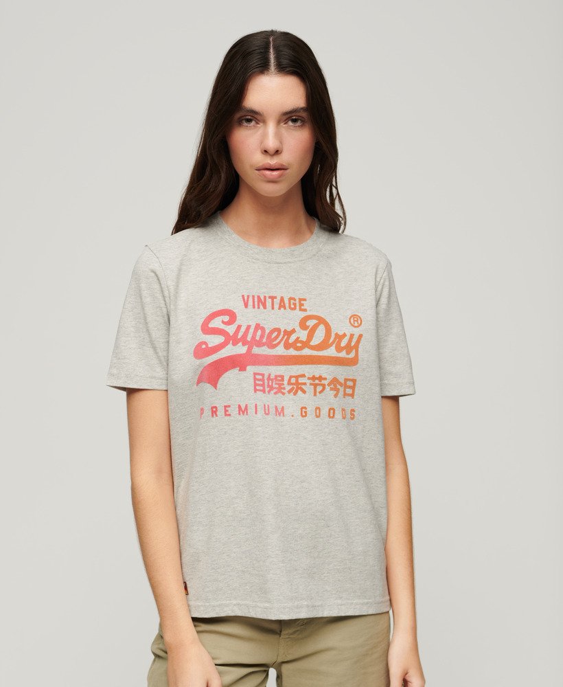 camiseta tonal graphic relaxed em cinza glacial mesclado