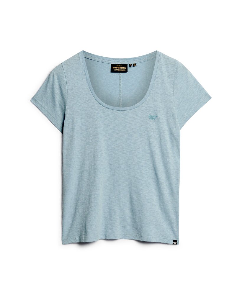 camiseta studios com decote redondo na cor azul eterno