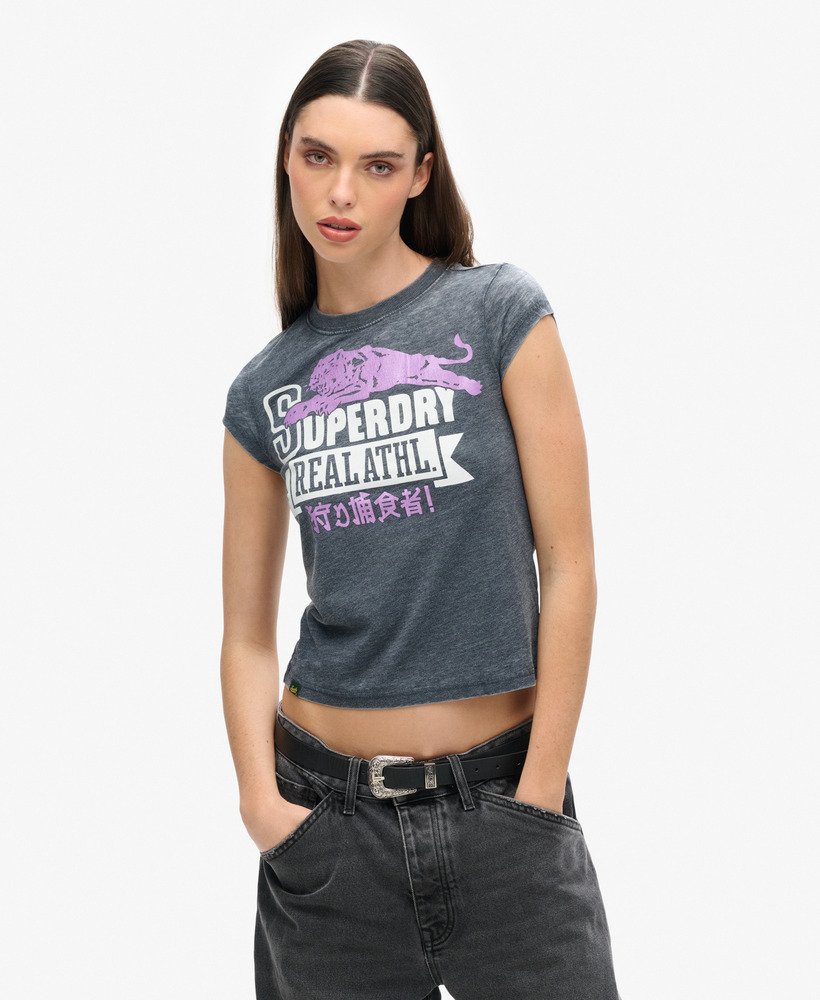 camiseta varsity burnout na cor azul marinho eclipse
