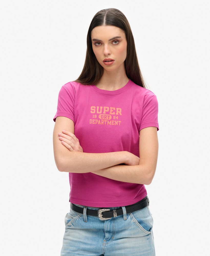 camiseta super athletics fitted na cor roxa baton rouge
