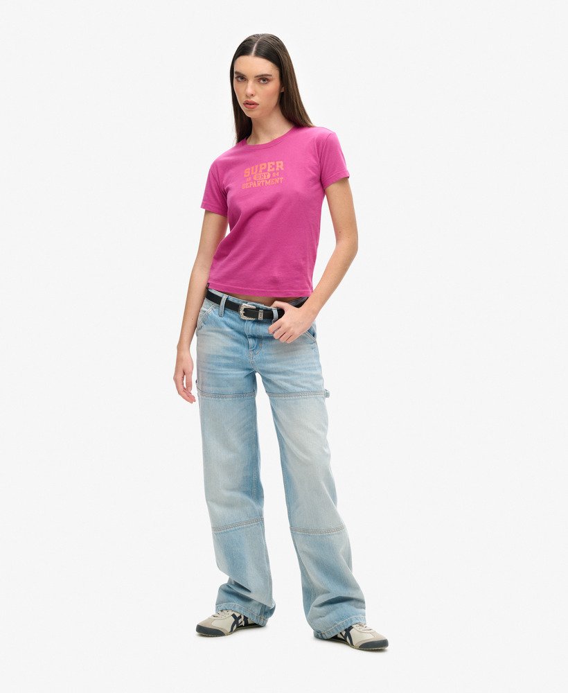 camiseta super athletics fitted na cor roxa baton rouge