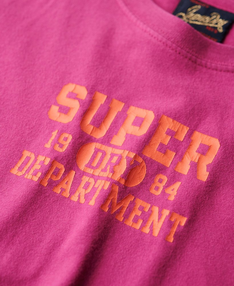 camiseta super athletics fitted na cor roxa baton rouge