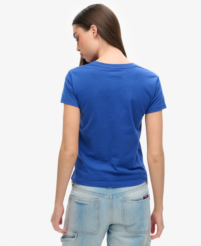 camiseta super athletics fitted na cor azul real