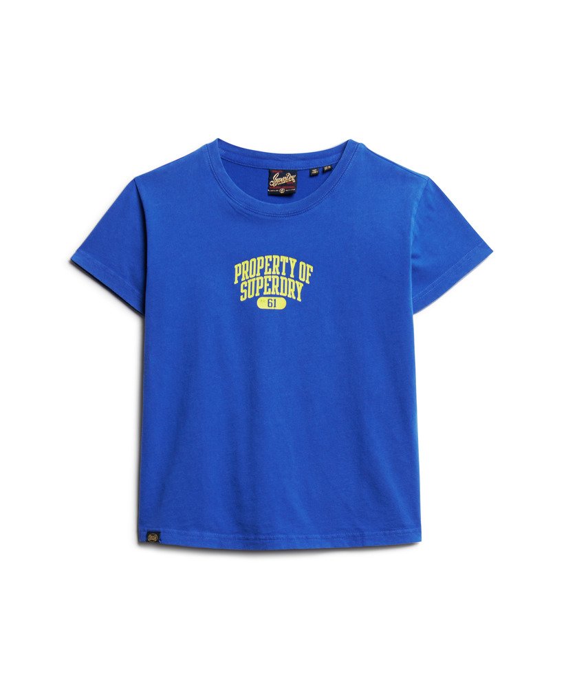 camiseta super athletics fitted na cor azul real