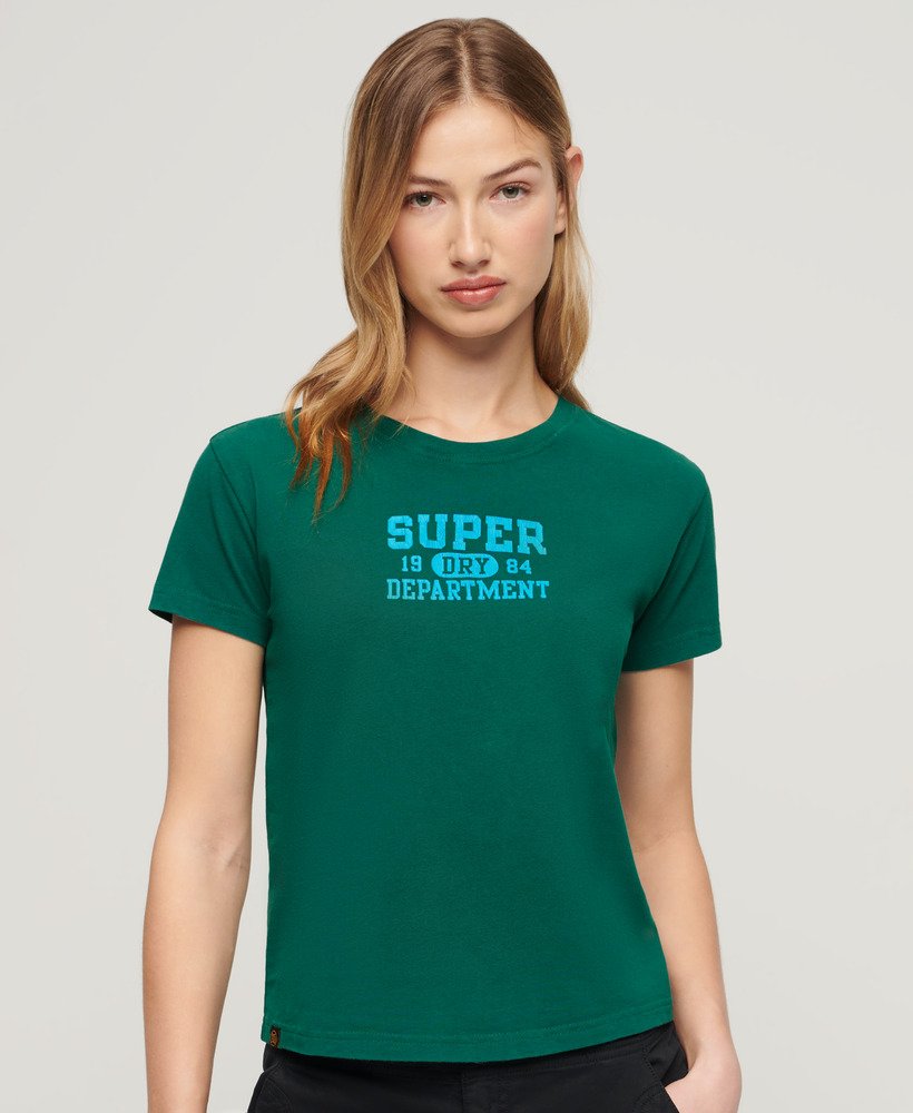 camiseta super athletics fitted na cor verde tempestade