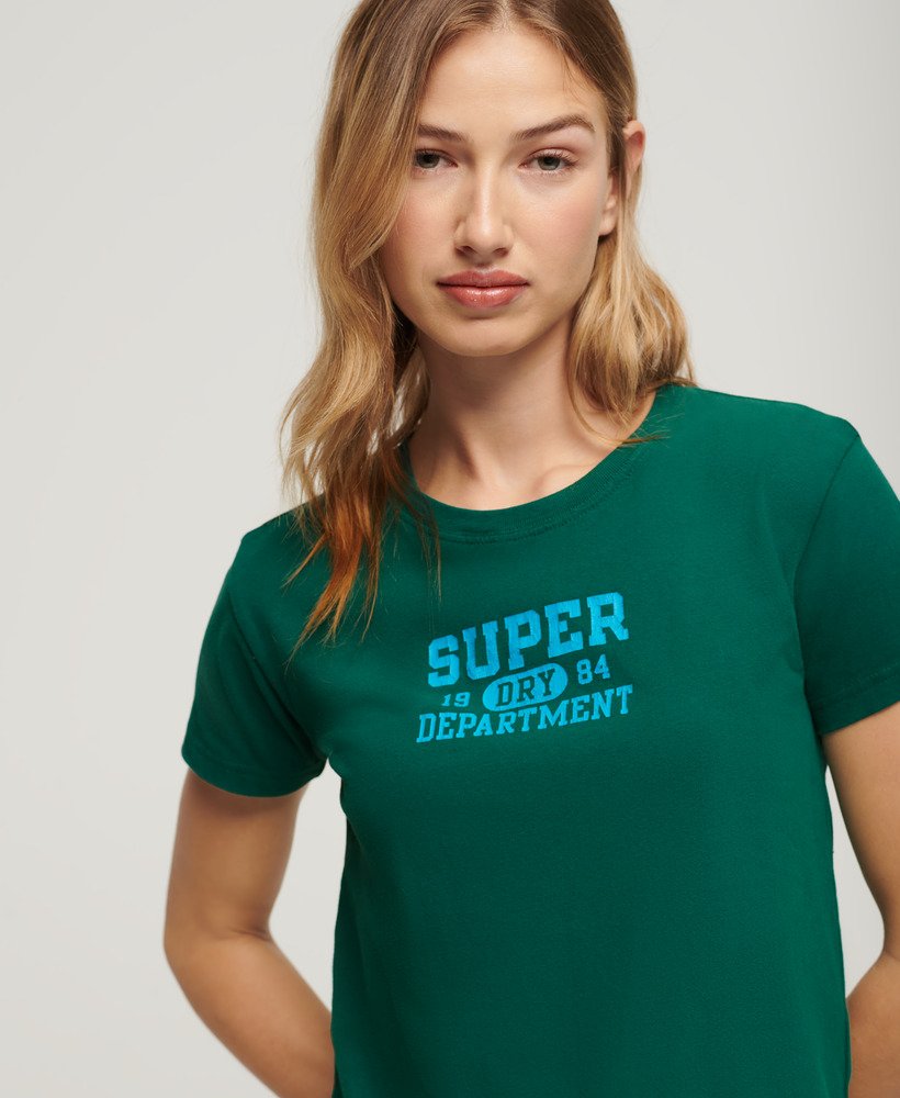 camiseta super athletics fitted na cor verde tempestade