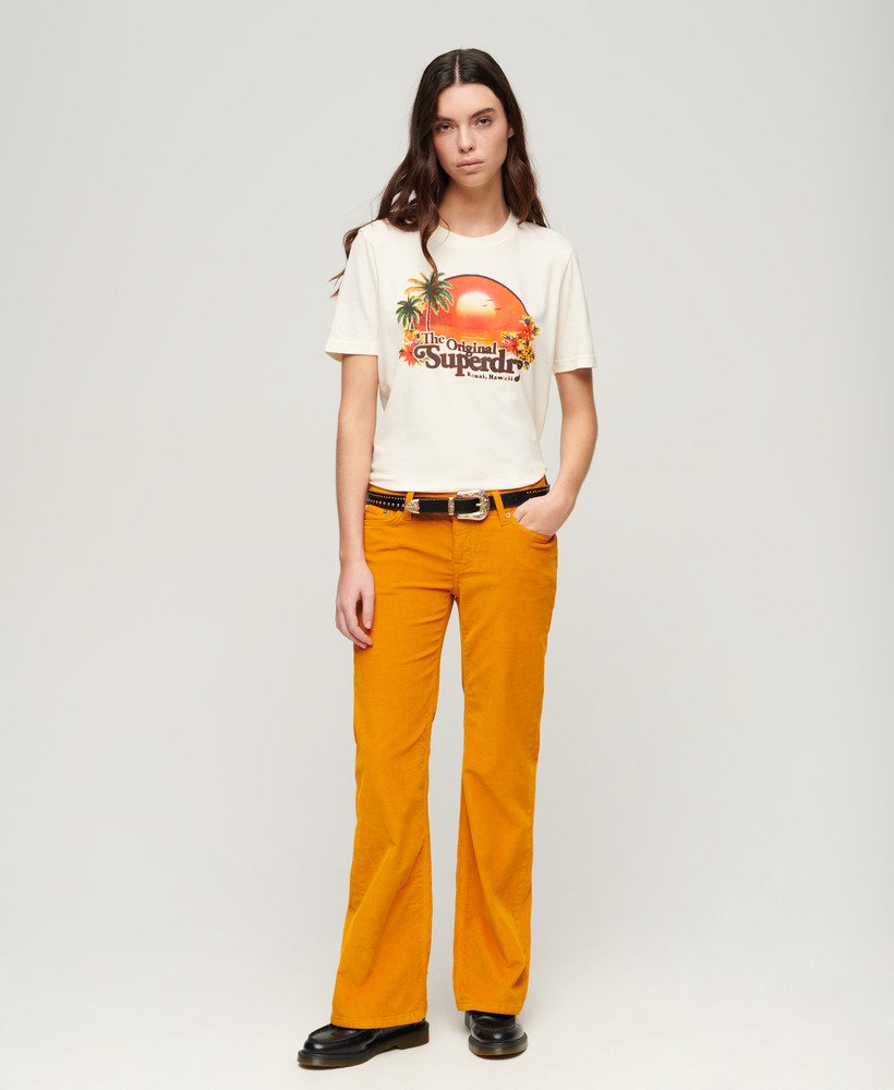 camiseta relaxed de lembrança de viagem em ecru marl
