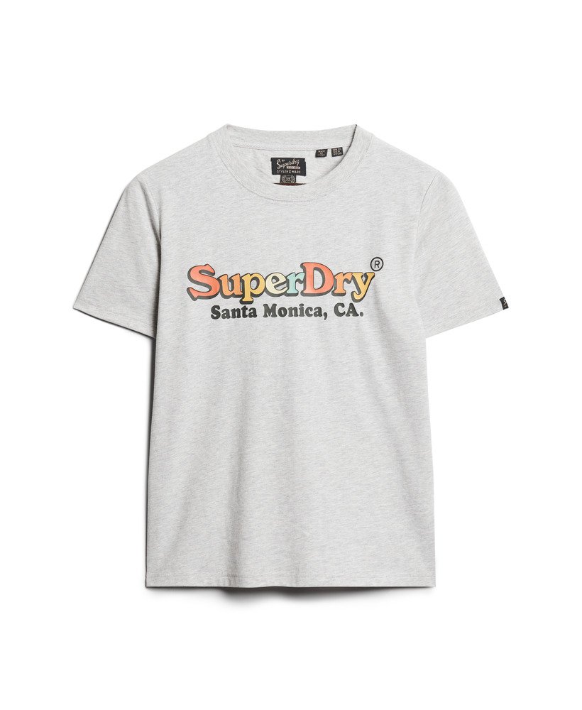camiseta rainbow logo relaxed fit na cor glacier grey mescl
