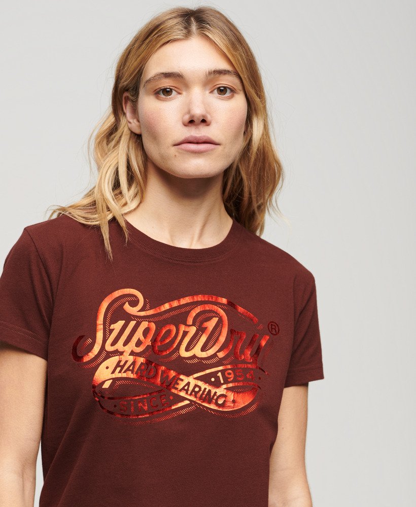 camiseta foil workwear fitted na cor marrom chocolate amargo