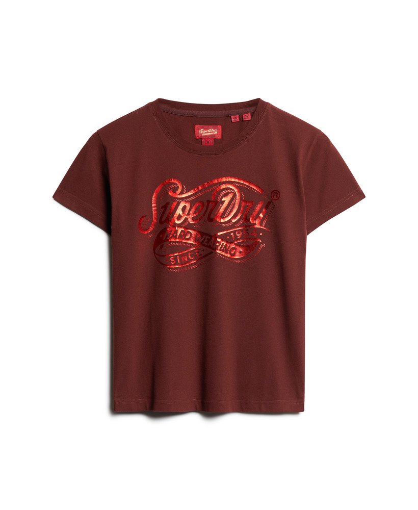 camiseta foil workwear fitted na cor marrom chocolate amargo