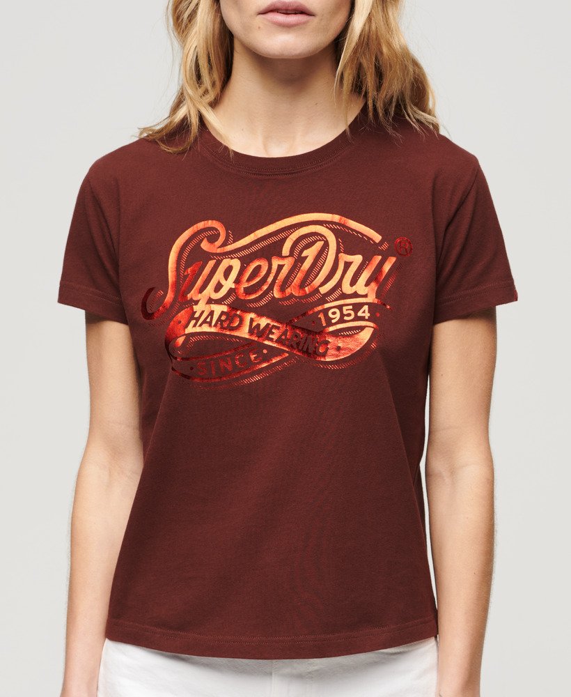 camiseta foil workwear fitted na cor marrom chocolate amargo