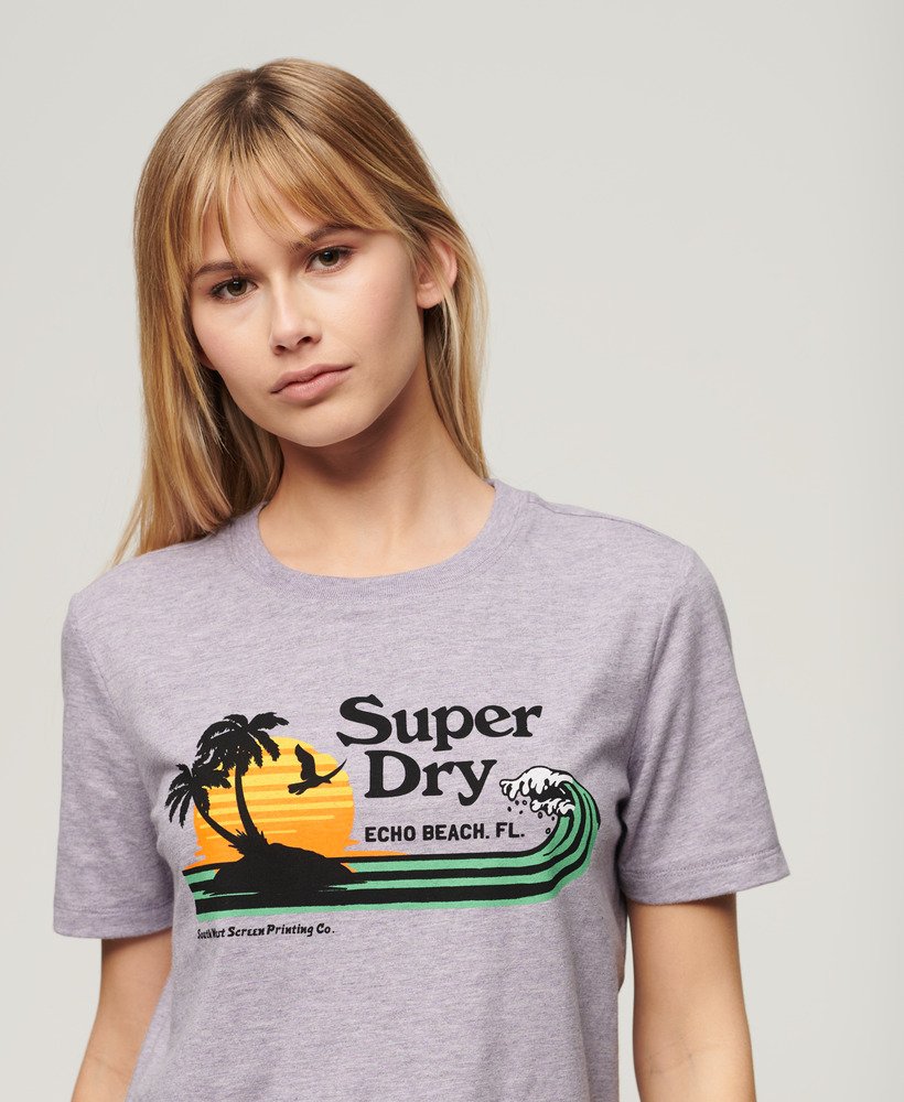 camiseta outdoor stripe relaxed na cor parma violeta mesclada