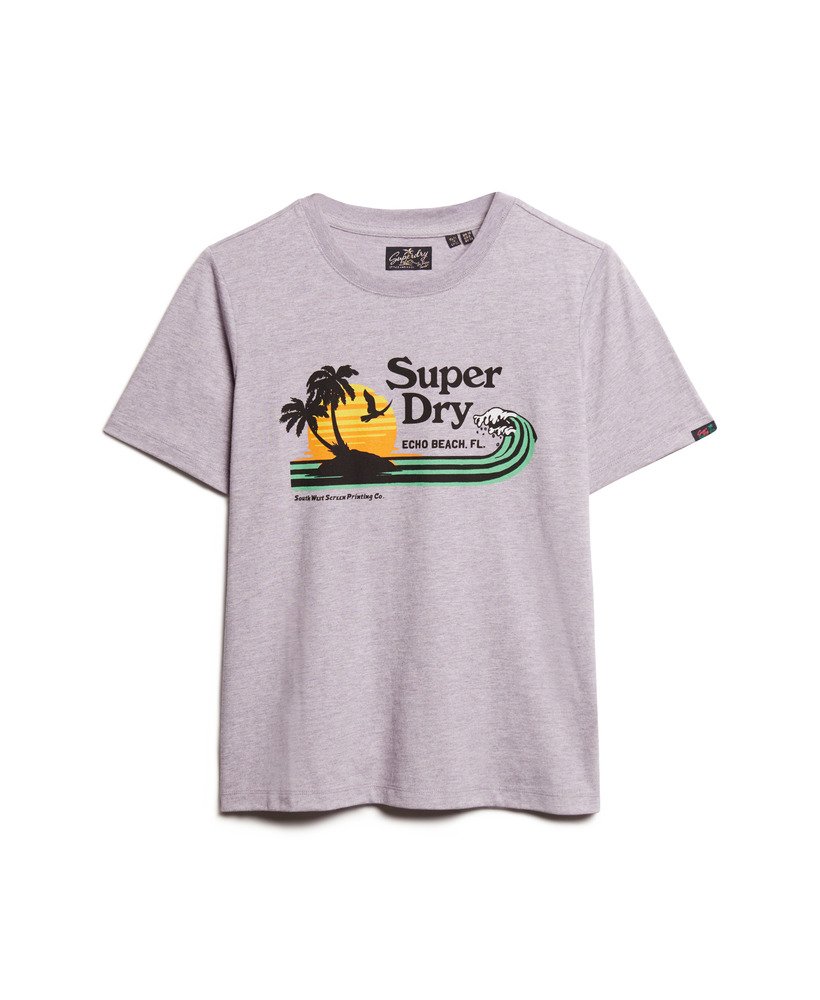 camiseta outdoor stripe relaxed na cor parma violeta mesclada
