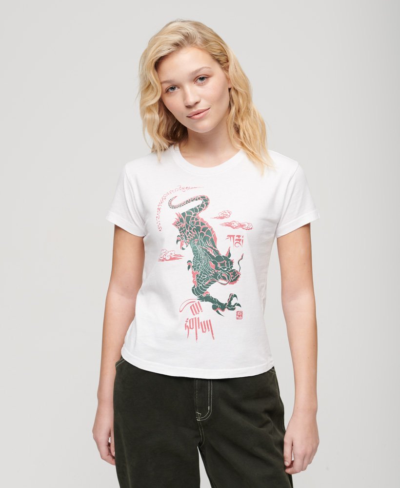 camiseta komodo x superdry kailash dragon na cor optic.