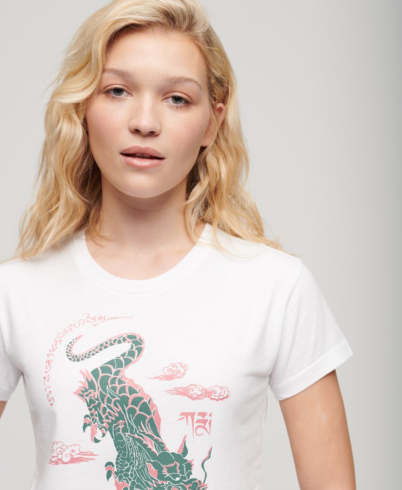 camiseta komodo x superdry kailash dragon na cor optic.
