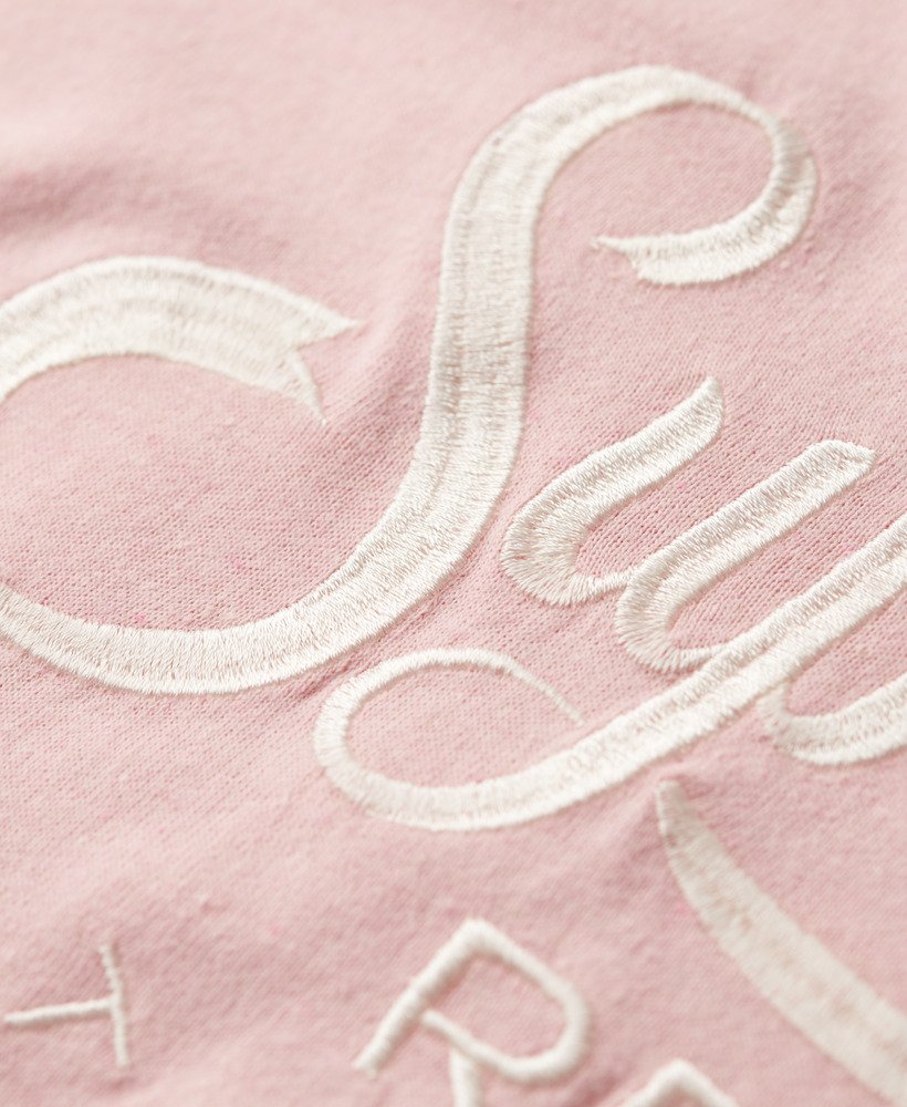 camiseta premium script entry na cor rosa mesclado somon