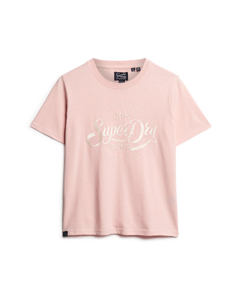 camiseta premium script entry na cor rosa mesclado somon