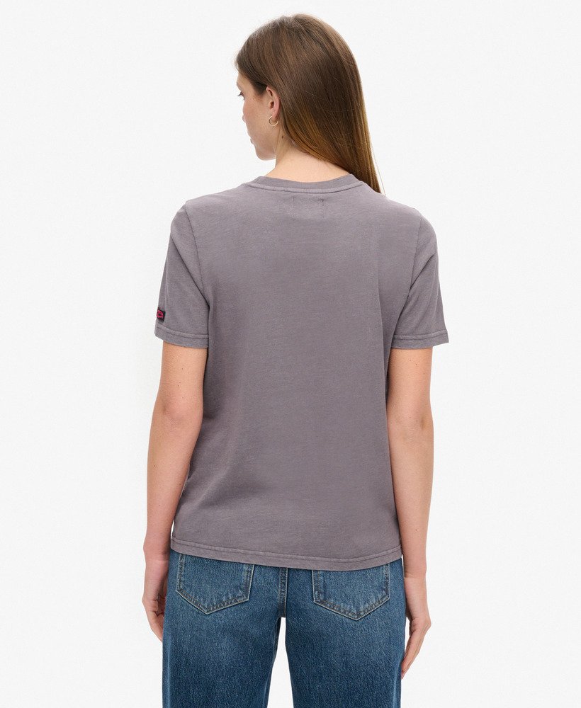 camiseta tokyo vintage logo graphic relaxed na cor rock dark grey