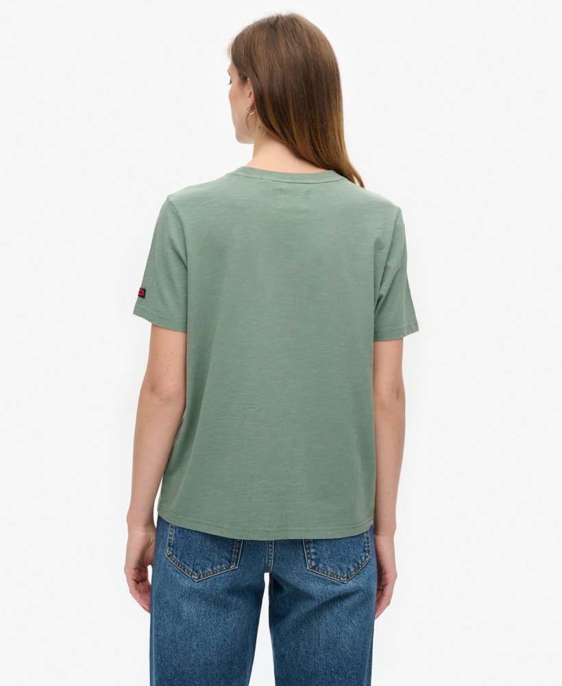 camiseta tokyo vintage logo graphic relaxed na cor cáqui louro