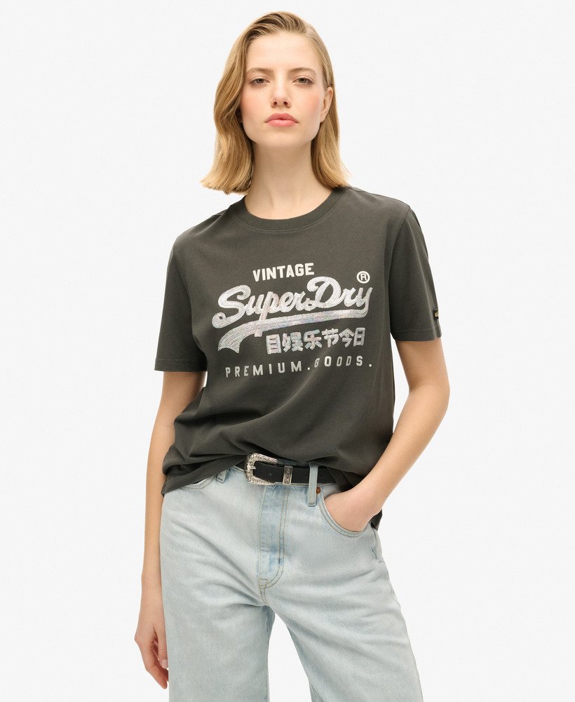 camiseta vl graphic com detalhes em preto lavado