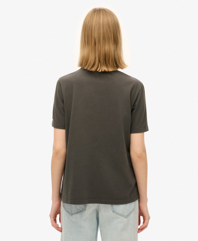 camiseta vl graphic com detalhes em preto lavado